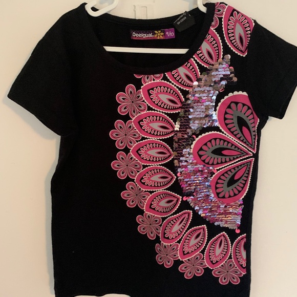 Desigual T-Shirt with reversible sequins - 9/10 - Picture 3 of 4